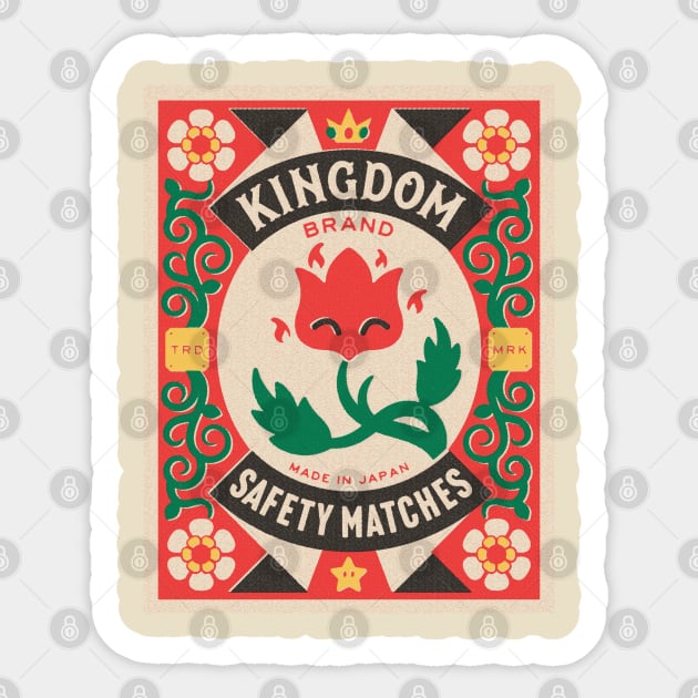 Kingdom Safety Matches Sticker by mortarmade